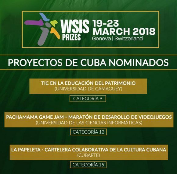 tres-proyectos-cubanos-resultaron-nominados-a-la-7ma-edicion-de-la-wsis-2018