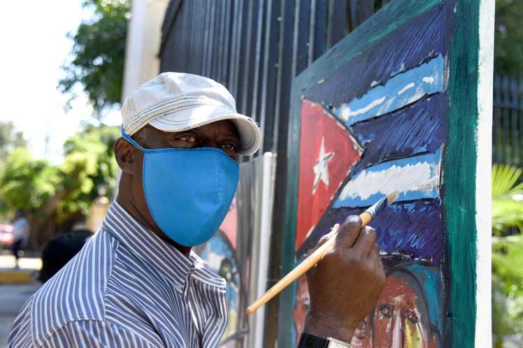 cuban-artists-carry-out-a-pictorial-action-in-honor-of-marti